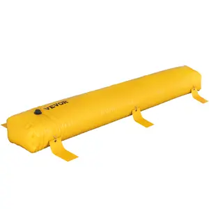 【fathersdaygift】VEVOR Flood Barrier, 12 ft Length x 12 in Height Sandbag Alternative, Water Barrier for Flooding with Great Waterproof Effect, Reusable PVC Water Diversion Tubes, Flood Barriers for Home, Door, Garage