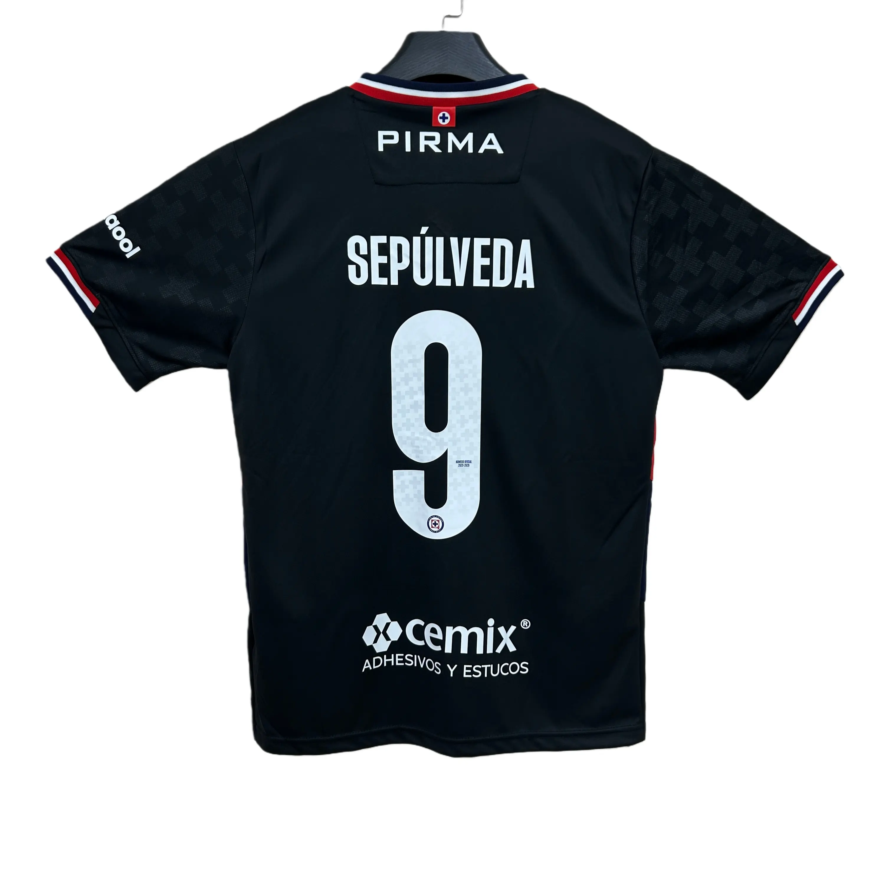 2025-26 Cruz Azul SEPULVEDA #9 Fan Edition Adult Soccer Jersey, Breathable Quick-Dry Short-Sleeve LIGA MX Athletic Techwear, Fashion Soccer Top, Fashion Jerseys, Soccer Jerseys