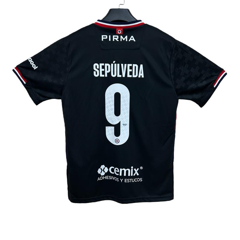 2025-26 Cruz Azul Third Kit Fan Edition Adult Long-Sleeve Breathable Quick-Dry Jersey LIGA MX