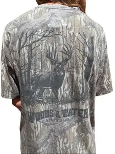 Woods & Water Washed Bottomland Buck Tee - Hunting, Mossy oak bottomland camo t-shirt