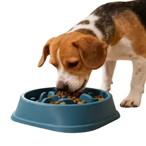 Slow Feeder Dog Bowl | Anti-Gulping Pet Puzzle Bowl for Fast Eaters | Prevent Bloat, Choking & Vomiting | Non-Slip BPA-Free Dog Dish Bowl