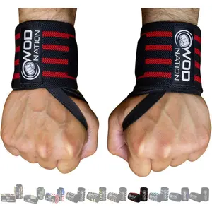 Wrist Wraps for Weightlifting, Professional Gym Wrist Straps W/Thumb Loop, Wrist Wraps for Men & Women, Wrist Support Wraps for Strength Training, Powerlifting & Bodybuilding