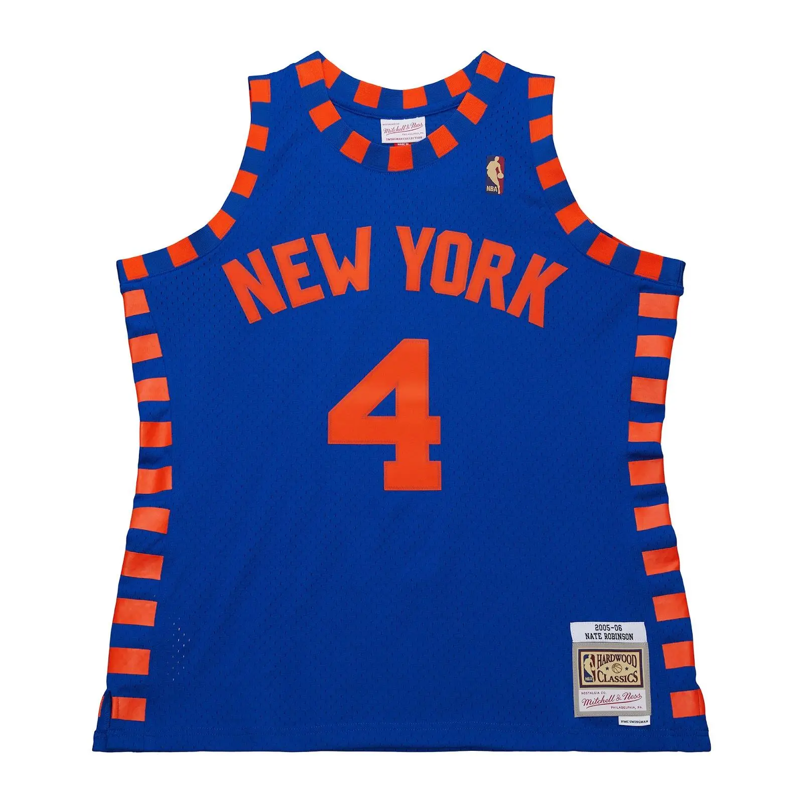 Nate Robinson New York Knicks 2005-06 Blue Swingman Jersey NBA Throwback Basketball Hardwood Classics Fan Gear Mitchell & Ness