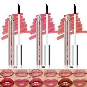 Peel Off Lip Liner Tattoo Pen Set – 3 PCS, Long-lasting Waterproof Lip Stain, Smudge-proof Matte Lip Liner, Natural Lip Marker Gloss for Women & Girls, Peel Off Lip Tint Gift Set, Lipstick Pencil Makeup Kit for Parties, Birthdays, Daily Glam Lipliner