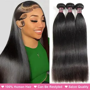 Uwigs Straight/Body Wave Hair Bundles Raw Hair Bundles 100g/pc Human Hair Weave 1 3 4 bundles Holidayhaul