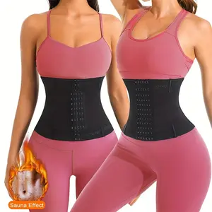 [Breathable Waist Trainer] 2pcs Comfortable Breathable Firm Waist Trainer - Body Shaper Trimmer Belt for Women, Tummy Control Compression Wrap