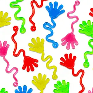 30/50pcs Elastic Sticky Hand Toys, Stress Relief Party Favors, Random Styles and Colors, Gift Bag Fillers, Fun and Relaxing Toy