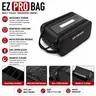 LIV Fishing EZ Tackle Bag - 12in Fishing Equipment Organizer with Water/Puncture Resistant Design, Clear-View Top, Dual Zipper System, Dividers, Magnetic Closure, Labeling Spot, Stacks 25+ Bags for Lures, Sports & Outdoor Protective Accessories