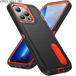 2026 Tactical Hybrid Case for iPhone 17/16/15/14 Pro Max/13/12 - Military-Grade Protective Shockproof Cover with Reinforced Kickstand & 360° Body Protection Casing