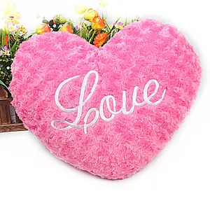 Fluffy Heart Shaped Throw Pillow, Love Heart Pillow Couple Cushion Pillow Heart-Shaped Pillow Love Pillow Valentine'S Day Decorative Gift