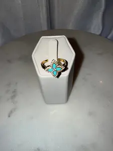 14K Gold Four-Leaf Clover Ring