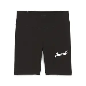 PUMA Womens Essential 7 Inch Script Short Leggings Casual Bottoms Casual - Black