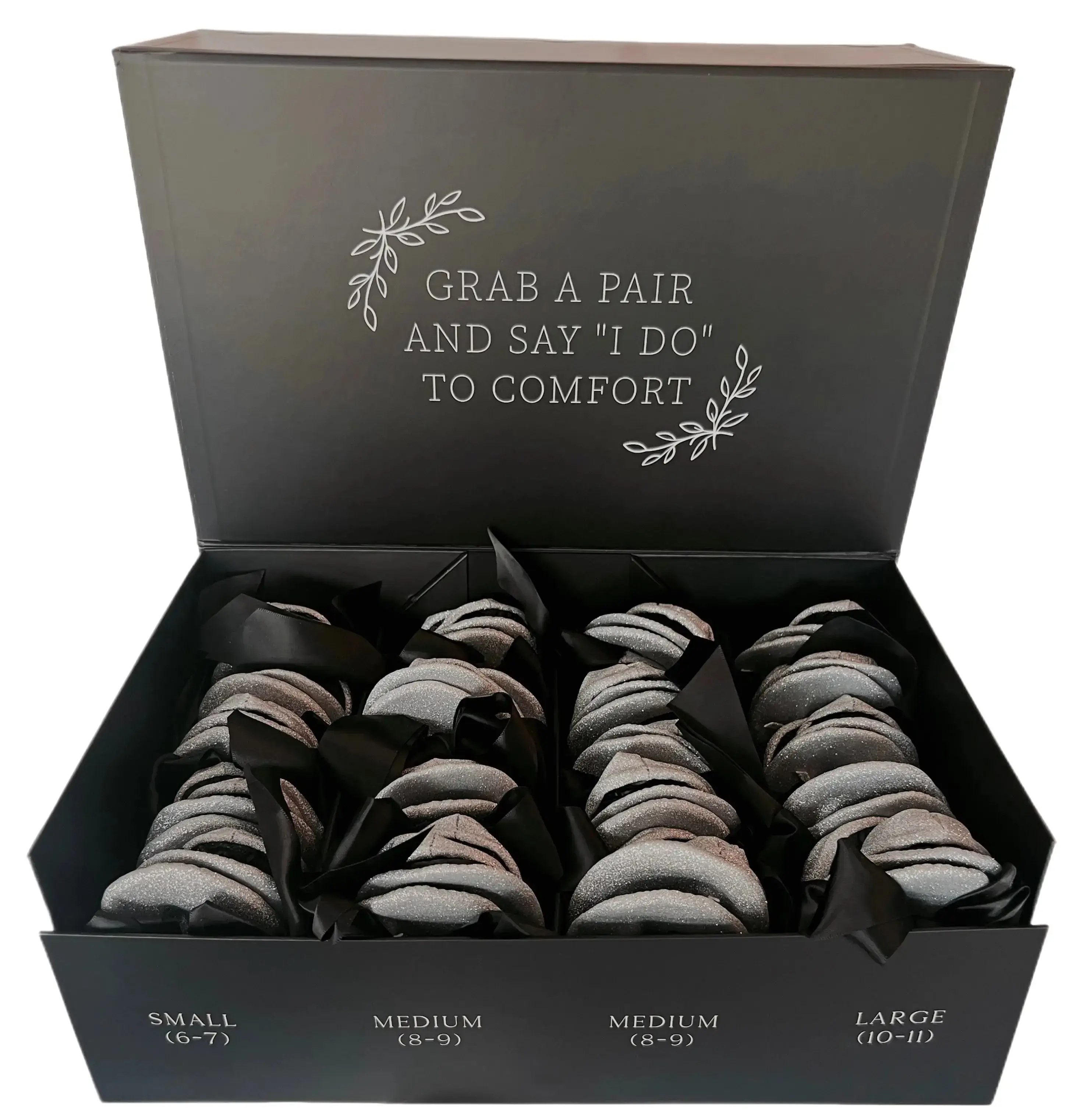 Silver Veil Box Set - Foldable Ballet Flats - Viral Wedding Favor