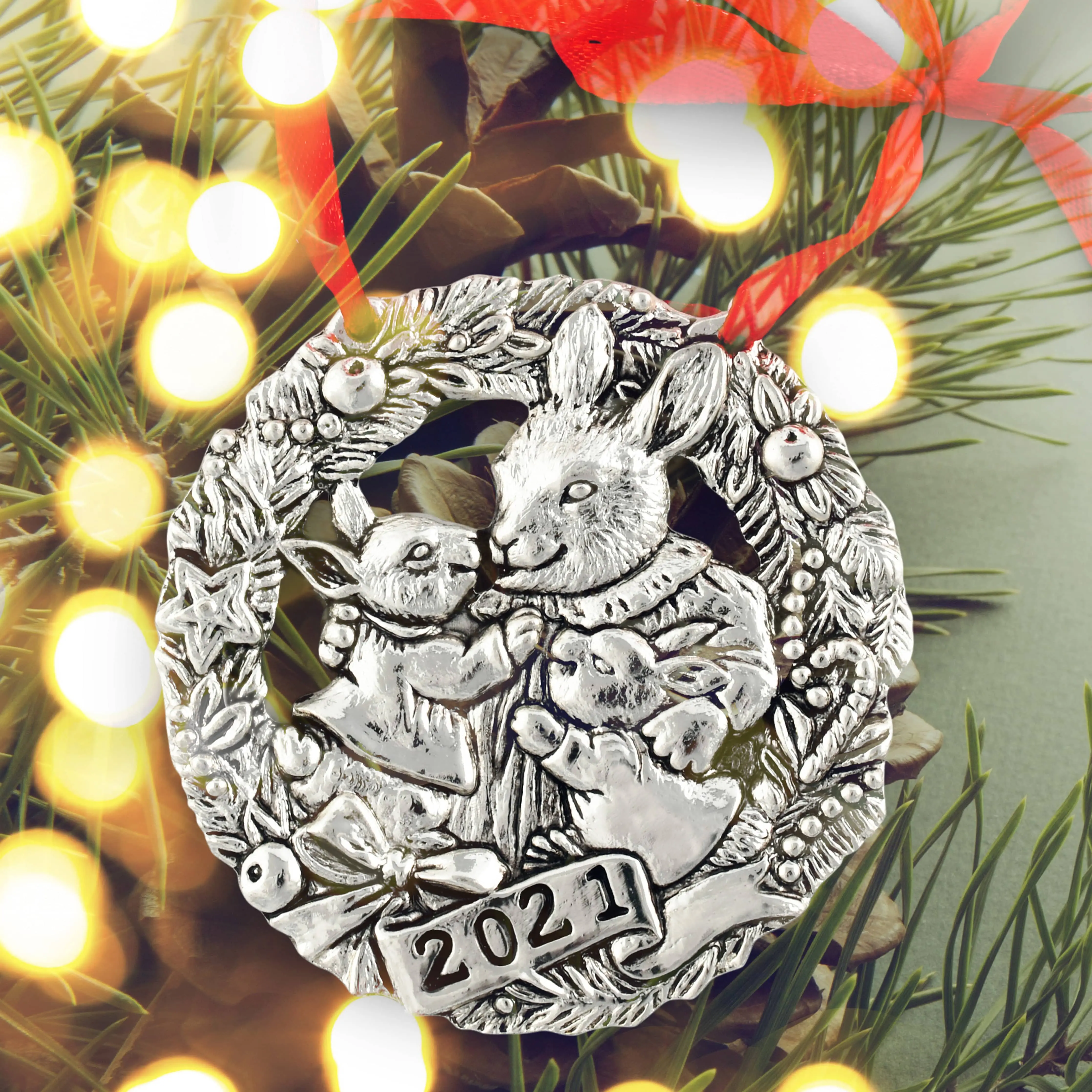 Bunny Annual Christmas Ornament
