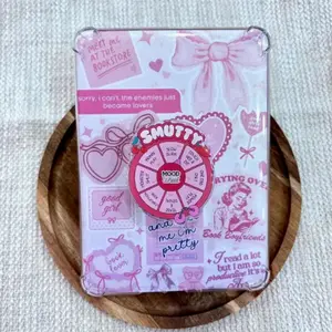 Smutty Mood Wheel Phone Grip, Cute Griptok, Gift For Book Lover, Bookish Grip, Girlie Pink Grip sticky magnetic mount