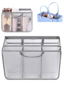 Large Multi-Functional Beach Bag Organizer, Compatible Accessory Insert, Lightweight Mesh Divider for Easy Item Organization, Travel Accessories