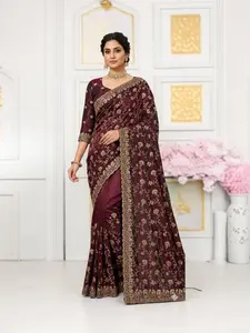 Fandy Traditional Saree with Ready Blouse, Cultural Wear for Women