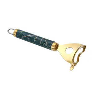 Explorinox Corn Stripper Cutter with Hanging Hole 304 Stainless Steel Good Grip Rustproof Peeler for Corn Kernels Kitchen Gadget 18cm x 6.5cm