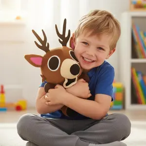 99 Nights in The Forest Plush Toy - 8" The Deer Stuffed Animal from Survival Game, Soft Collectible Forest Creature, Cute Throw Pillow for Bed/Car, Gift for Game Fans Kids Boys Girls Adults