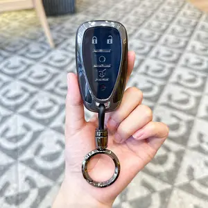 for Chevrolet Key Fob Cover Special Soft TPU Key Case Key Shell Compatible with 2016-2024 Chevy Blazer Bolt EV Camaro Cruze Equinox Malibu Spark Traverse Key Shell