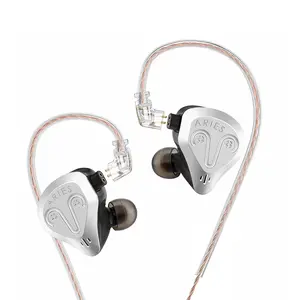 High-End Aries In-Ear Wired Headphones, Lightweight Comfortable Design, Metal Panel, HiFi Sound Quality, Detachable Cable, Dual Interfaces