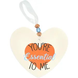 You're Essential 3.5" Heart-Shaped Ornament