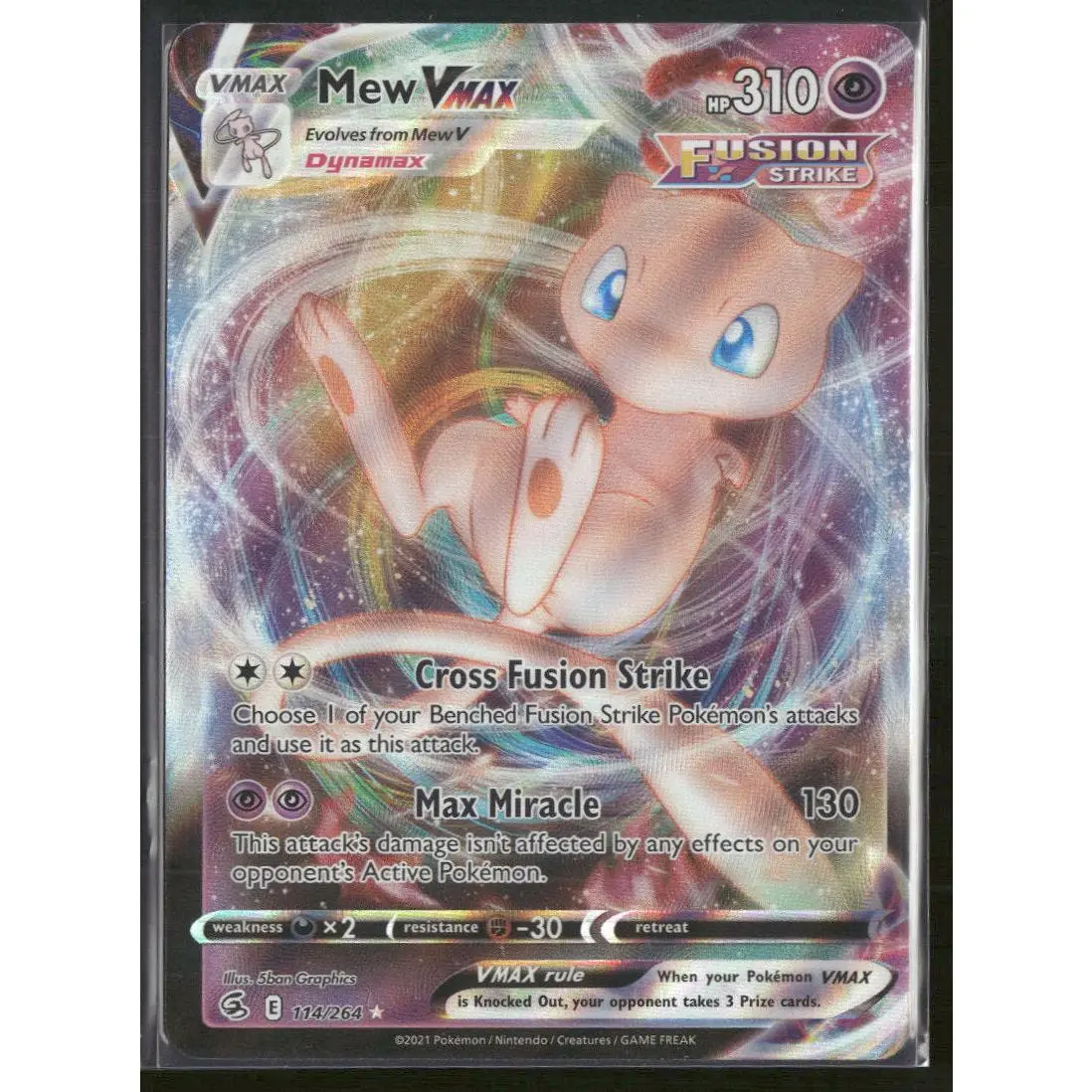 SWSH08: Fusion Strike Mew VMAX #114/264