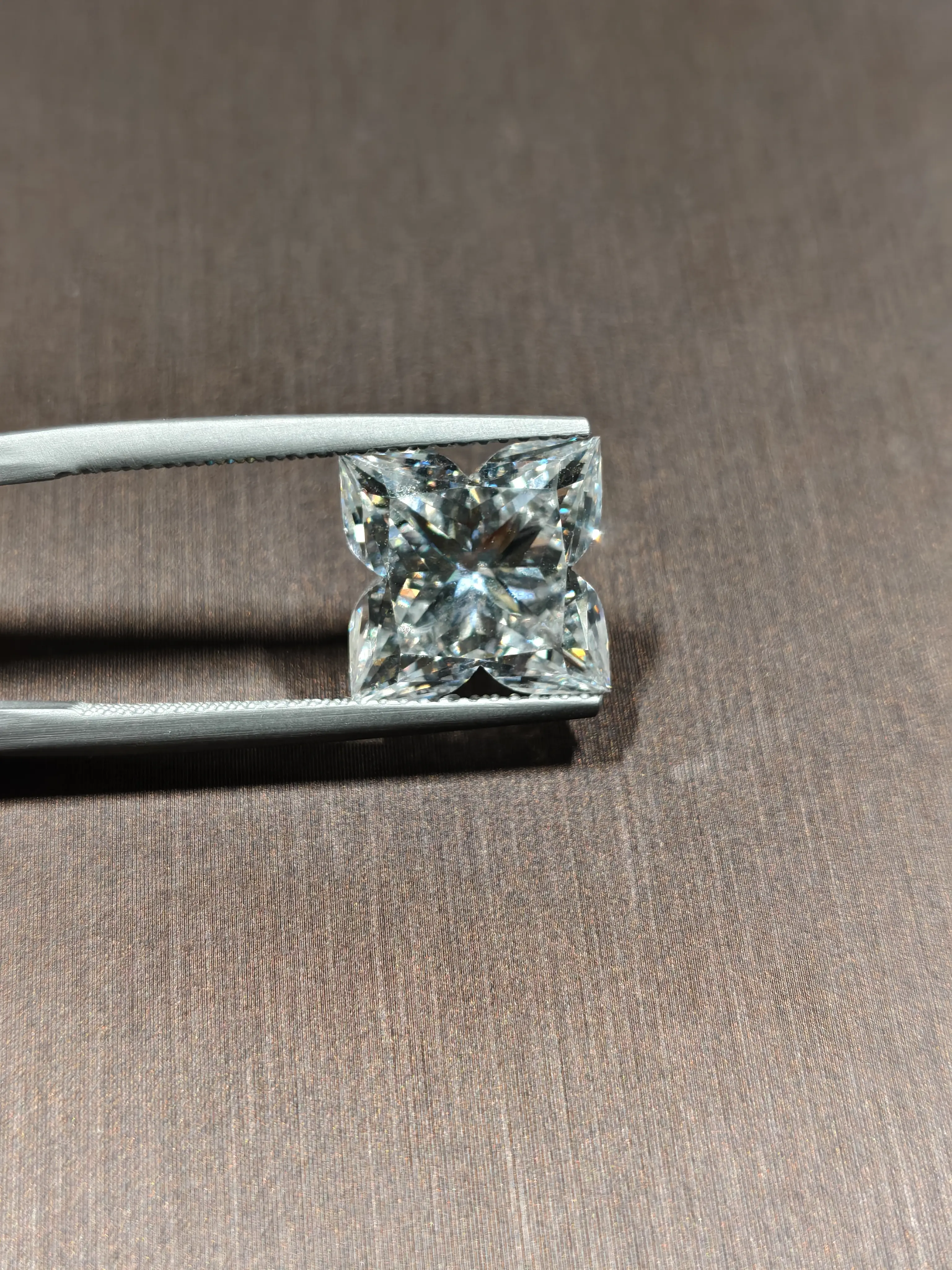 7.445ct Princess Cut Loose Diamond, Square Fancy Shape Gemstone-Blair