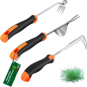 2025 Hand Weeder Tool, Rubber Handle Manual Weeder Puller Tool, Uprooting Weeding Tools, Crack Weeder Crevice, 4  Weeding Tool, Weeding Artifact Tool for Gardening(3 )