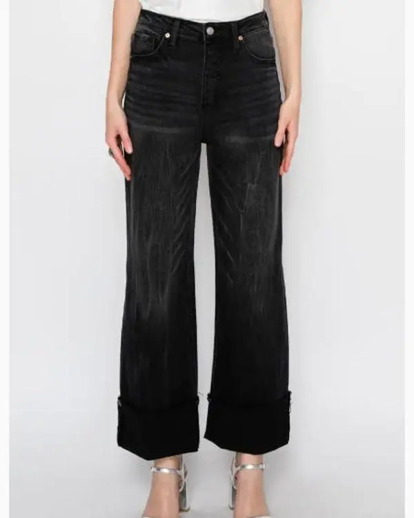 Artemis - Transform Tummy Control Black Cuff Jean