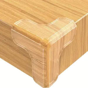 20pcs Transparent Corner Protectors with Adhesive Bumper, Safety Guards for Wood Glass Metal Stone Table Tops, Sharp Furniture Edges Protection