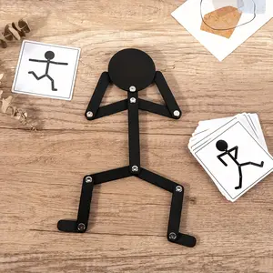 Wooden educational and versatile activity figurines, tabletop game for developing hands-on skills, parent-child interactive board game, Christmas and birthday party gift toy for boys and girls