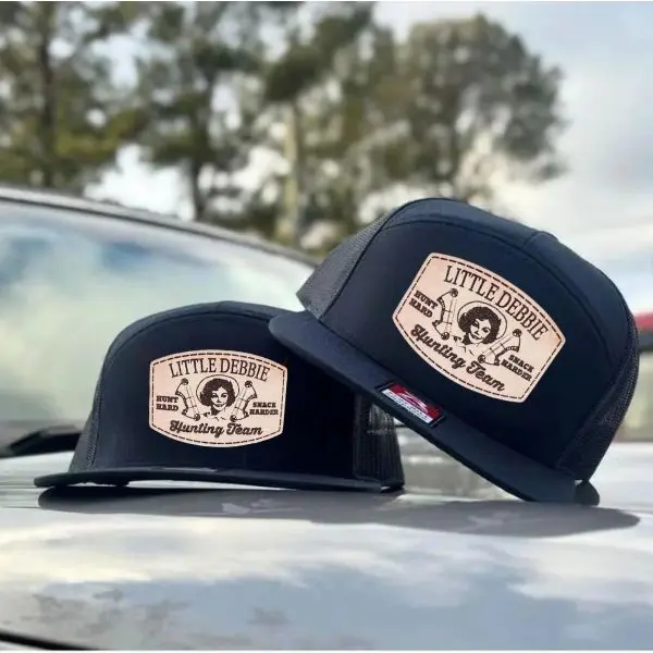 Little Debbie Hunting Team Trucker Hat | Funny Hunter Mesh Snapback Cap | 7 Panel Hunting Hat | Deer Camp Gift | Gift for  Him