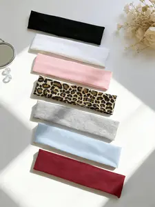 Women's Fashion Hairbands Set, Yoga Sports Headbands for Daily Use, 7-Piece Stylish Hair Accessories, Comfortable and Durable