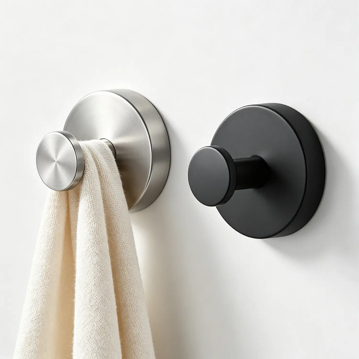 Suction Cup Hooks, 2 Pack Matte Shower Suction Hooks Rustproof Stainless Steel Vacuum Hanger Heavy Duty No Drill Removable Holder For Hanging Towels And Robes In Bathroom Tile  Wall