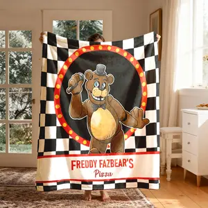 Soft Flannel Checkerboard Pattern Blanket, Large Size, Perfect for Bedding & Sofa Use, Ideal Gift for Family, All Seasons Comfortable Throw