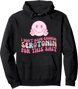 Funny Mental Health | ADHD | Neurodivergent | Serotonin Pullover Hoodie