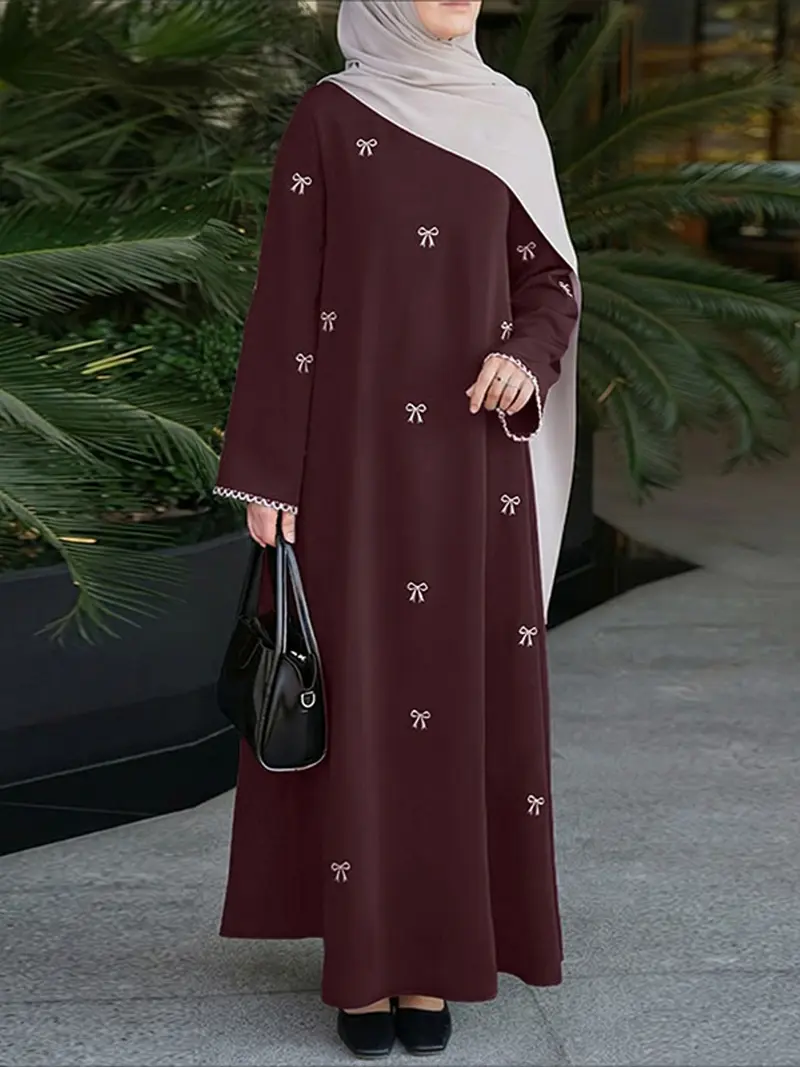 chinese dress ladies Elegant black Dress- Modest Dresses, Abaya, Long Sleeve dress! main image 0