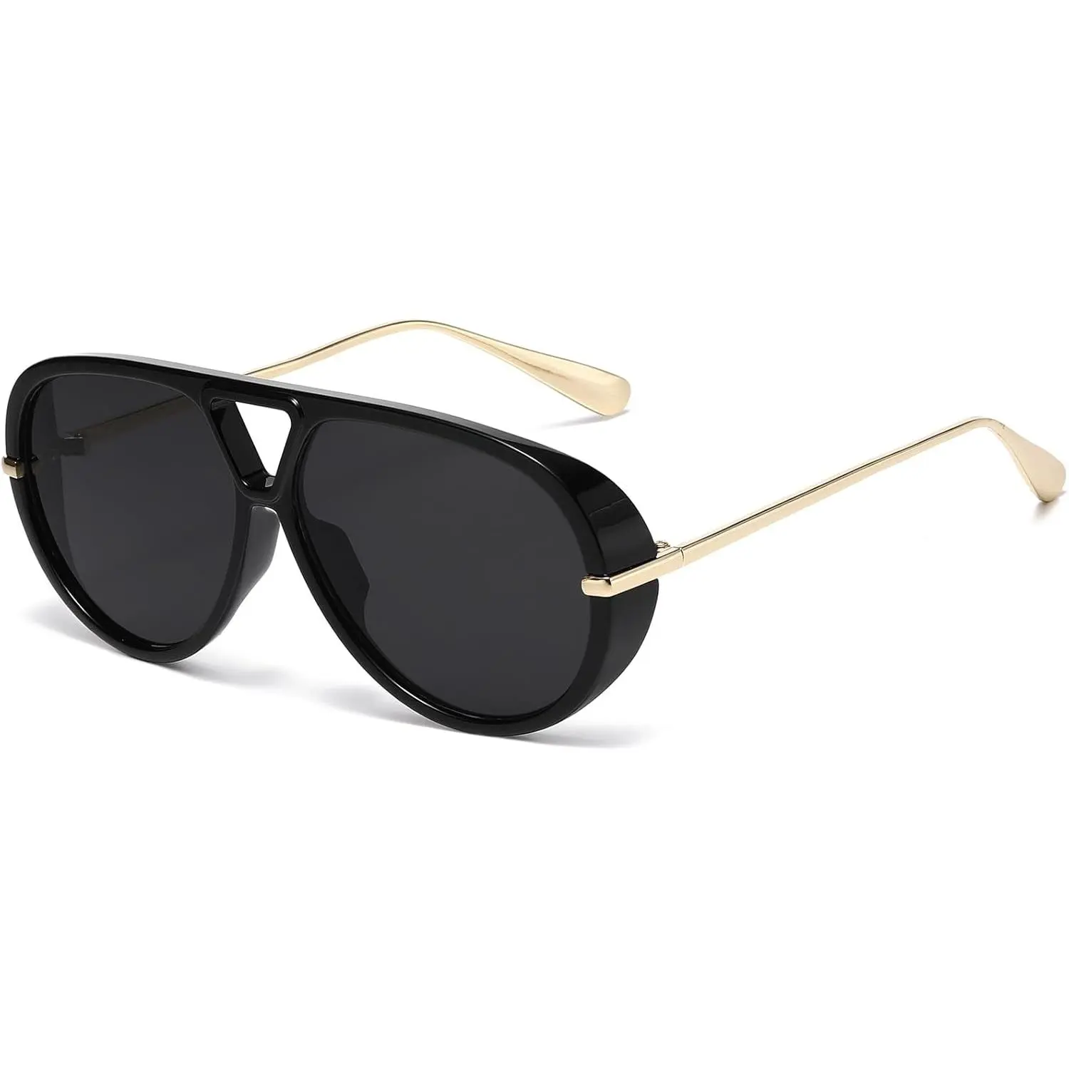 Oversized Aviator Sunglasses Women Men Fashion Retro Big 