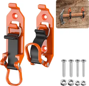 GJANSH  2 PCS Shovel Rack- Perfect Overlanding Gear and Off-Road Accessory for Trucks- Securely Mounts on Roof Rack- Tool Holder,Rubber Clamp Grip Mount Kit Fits Shovel Holder Wall Mount, and Pole Clamp