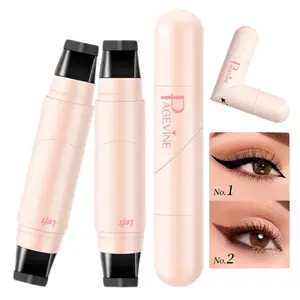 Rotating Eyeliner Stamp Pen Dual-Head Design Rotating Winged for Precise Cat Eye, Quick-Dry, Long-Lasting, Winged Liner Waterproof Smudge-Proof Formula Quick-Drying Makeup for Busy Days