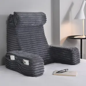 Reading Pillow for Sitting in Bed , Back Pillow with  Soft Memory Foam  Back Support Chair Pillow for Watching TV/Reading/Gaming/Resting/Post Surgery    Ergonomic Design Washable Cover