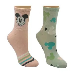 Minnie Mouse Ladies' Mid-Crew Sock Set - 2 Pair