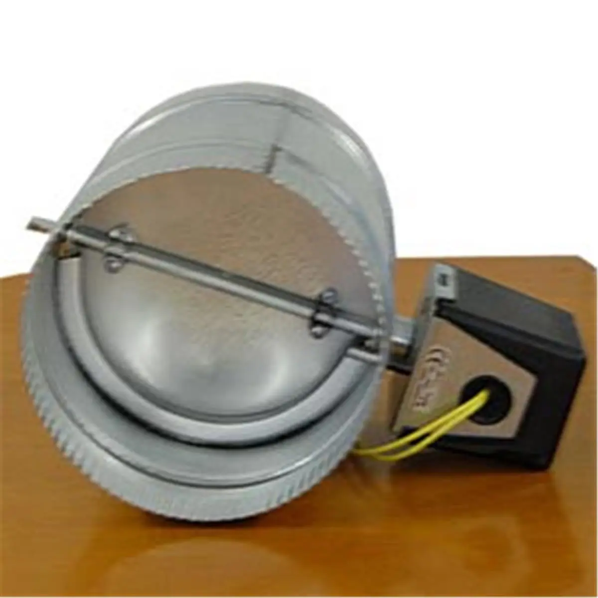 212 MAIN Heavy Duty Metal Motorized Damper - 6 in, Power Open, Spring Return, Model 95006, Silver, for Home Improvement & Garden Supplies Applications