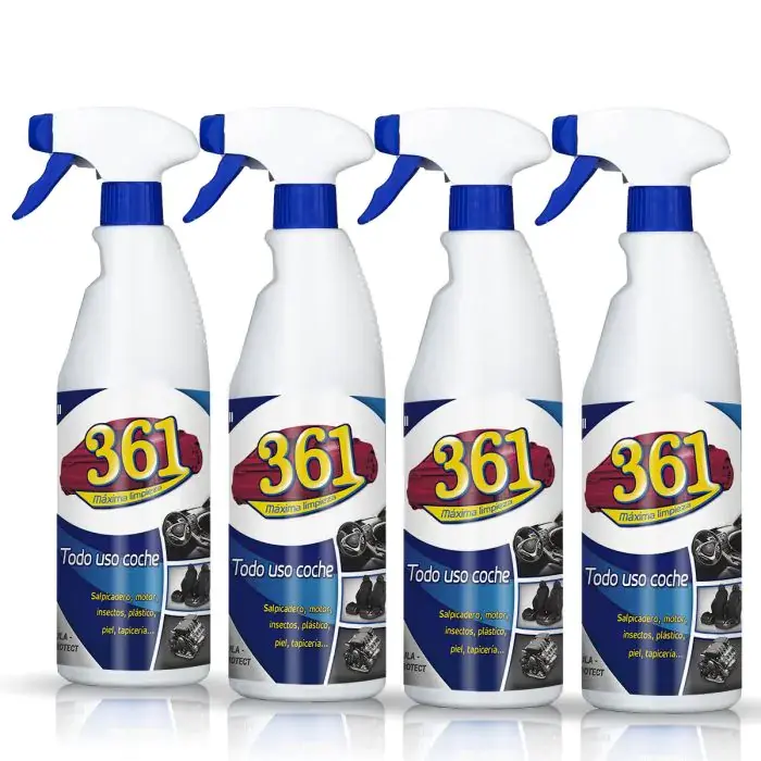 361 All Purpose Cleaner Pack (4 Products): Clean Insect Marks, Stains, Grease & More – Safe for Leather, Alcantara, Engines & More
