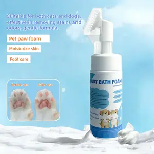 150ML Pet Foot Foam Cleaner, Suitable for Cats/dogs, Portable Pet Paw Deodorizer, Safe Gentle Non-Irritating, Deep Cleaning