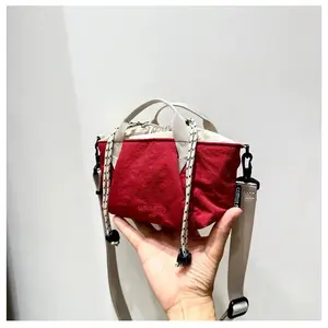 Minimalist Nylon Crossbody Bag for Women – Water-Resistant Lightweight Shoulder Bag with Adjustable Strap| Fits iPhone, Cards & Keys| Simple Daily Purse for Campus, Travel & TikTok OOTDs