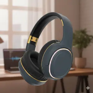 Portable Foldable Wireless Earbuds, Bluetooth 5.3 with Stable connection, Hi-fi stereo sound, Wired mode Option, Rgb breathing Lights for Immersive gaming, Long Battery Life for Sports, music, and All-day Use.