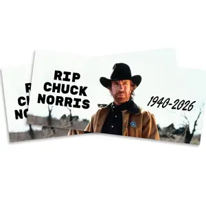 Printlabz RIP Chuck 1940-2026 - 2 Pack Magnet 5 Inch - Waterproof Car Truck Locker Toolbox Magnets - CNMAG0003