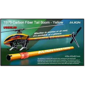 Align TB70 Carbon Fiber Tail Boom - Yellow